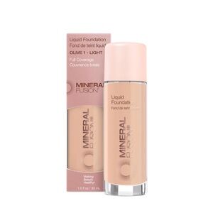 ⚫️ Mineral Fusion Age-Defying Liquid Foundation in Shade Olive 1 Fair Full-Size